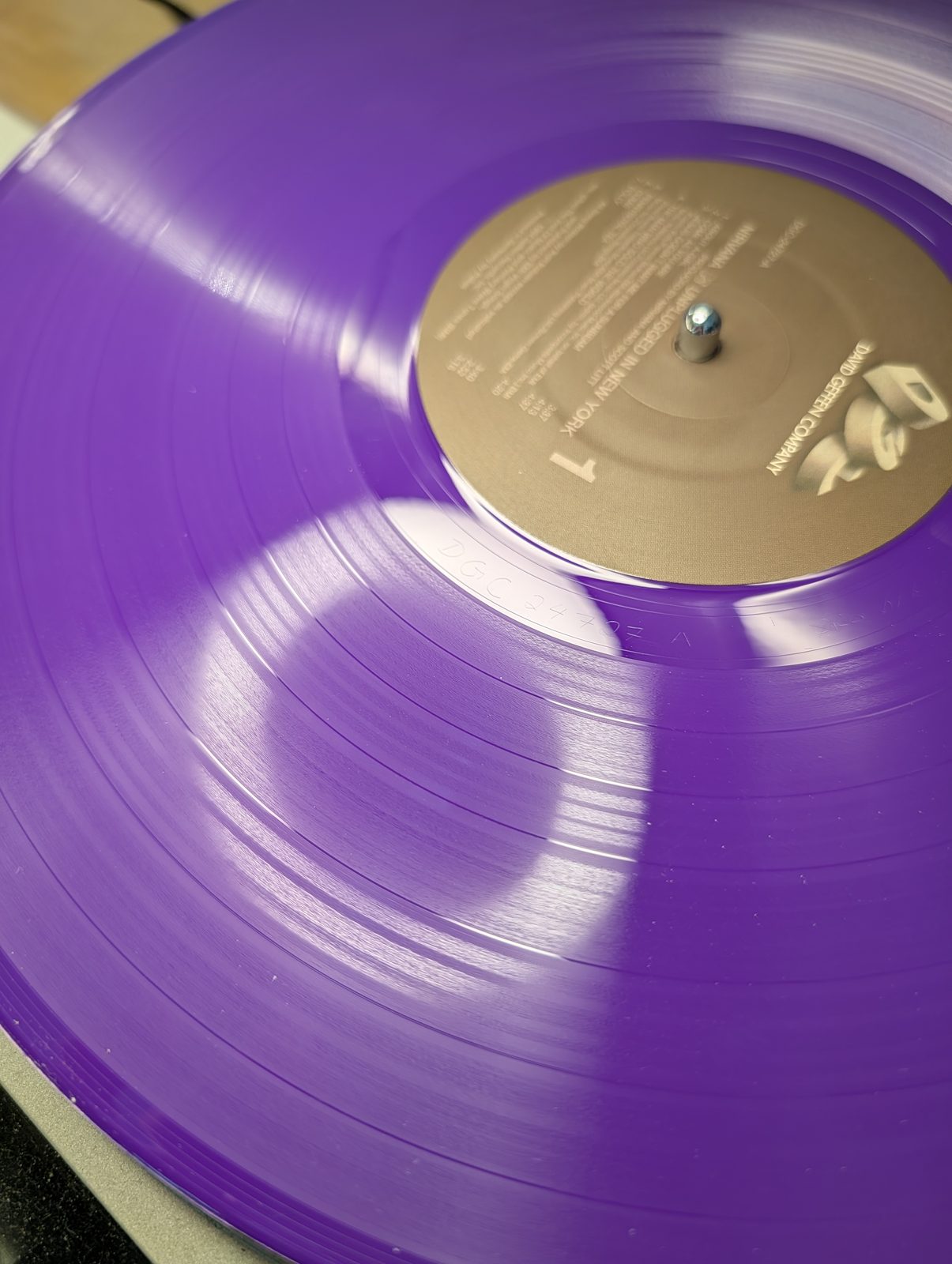 Near Mint purple vinyl — Nirvana Unplugged in New York, DGC pressing